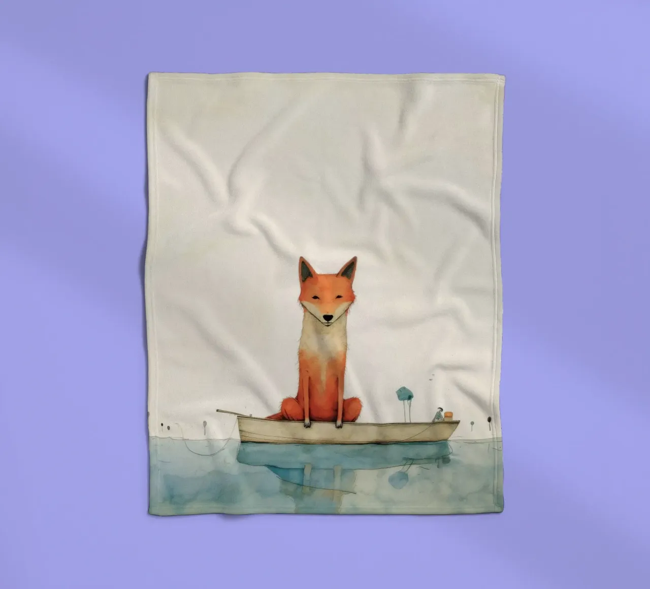 Minimal Dingo 3 coperta in pile da Minimal Animal Art