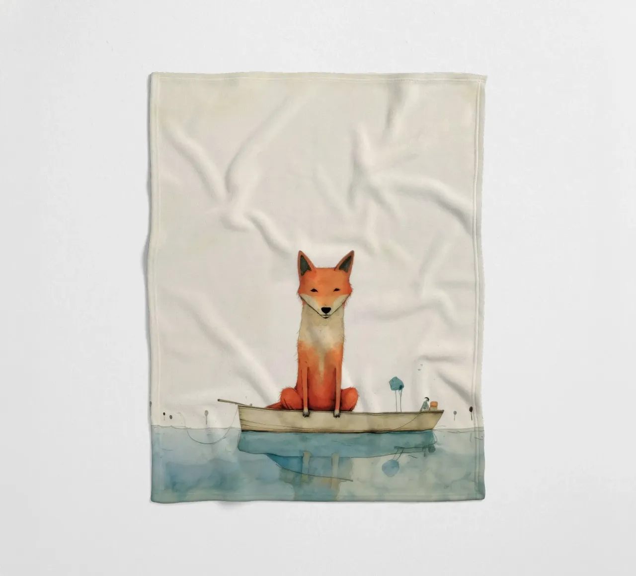 Minimal Dingo 3 coperta in pile da Minimal Animal Art