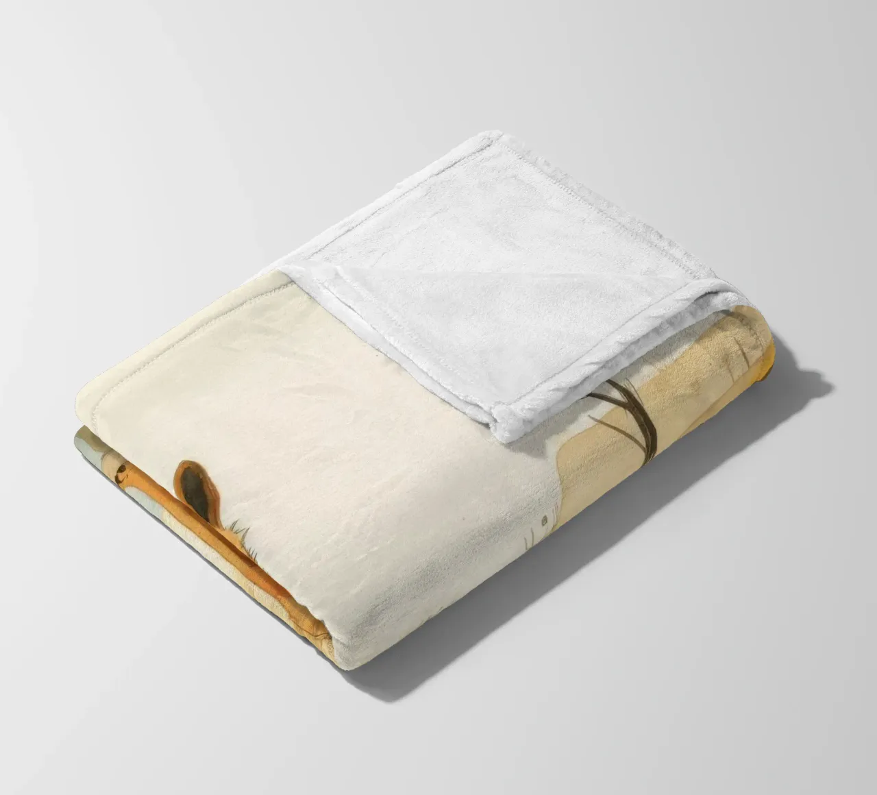 Minimal Dingo 4 coperta in pile da Minimal Animal Art