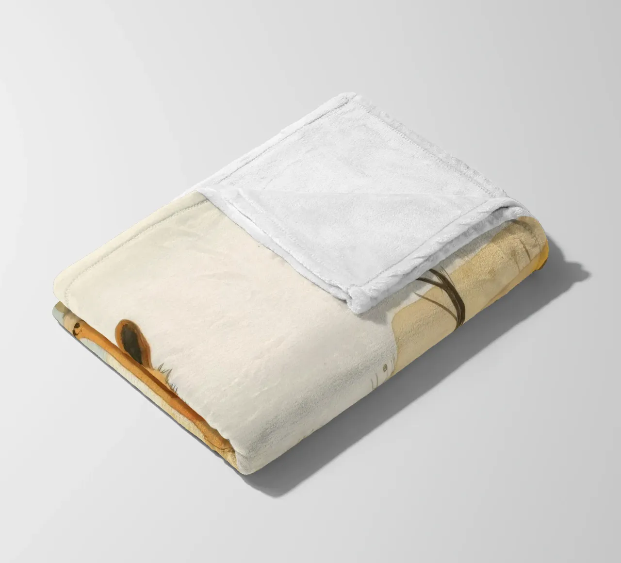 Minimal Dingo 4 coperta in pile da Minimal Animal Art