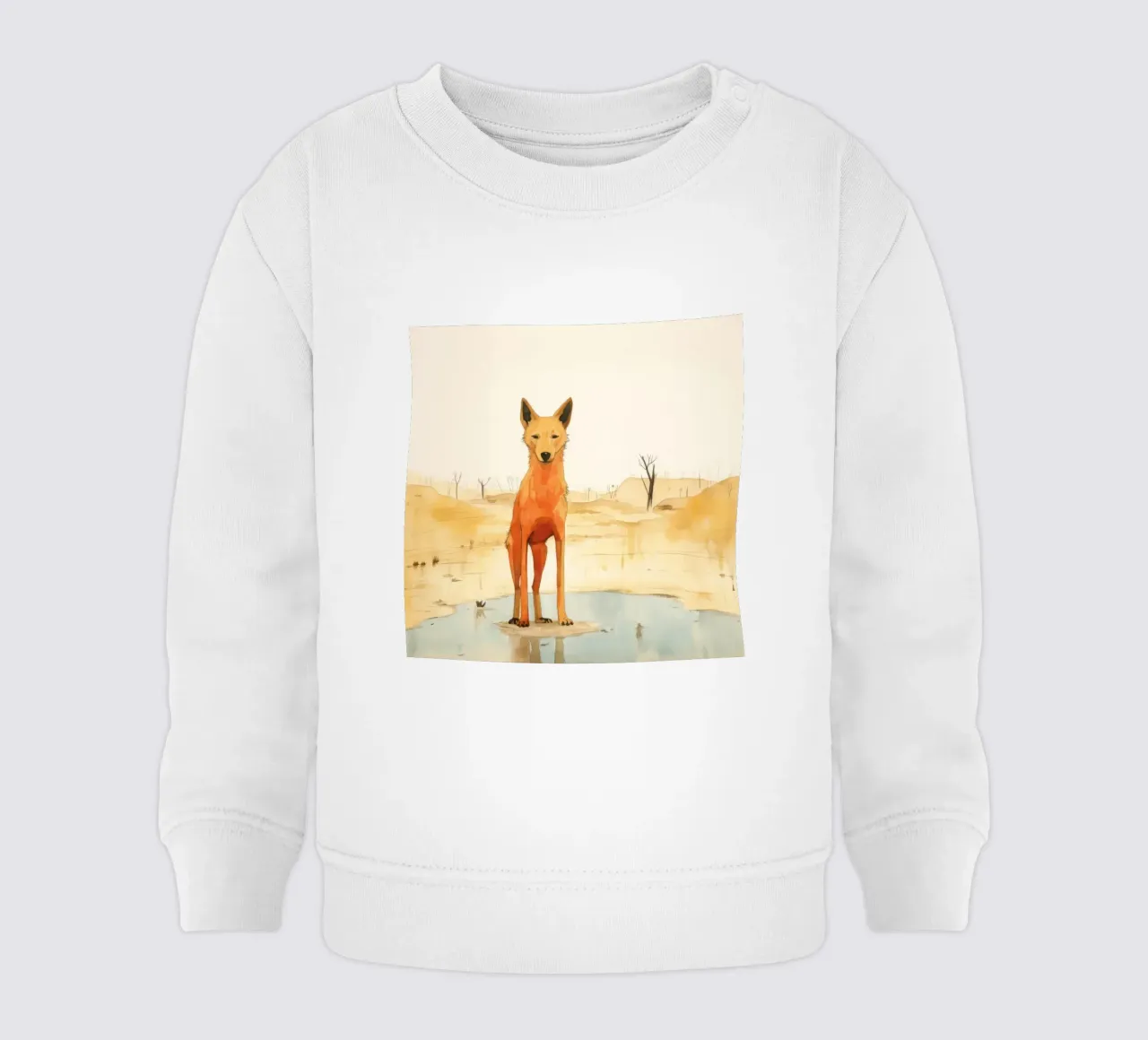 Minimal Dingo 4 felpa neonato da Minimal Animal Art