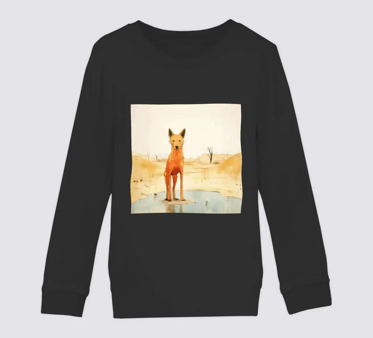 Minimal Dingo 4 felpa bambino da Minimal Animal Art