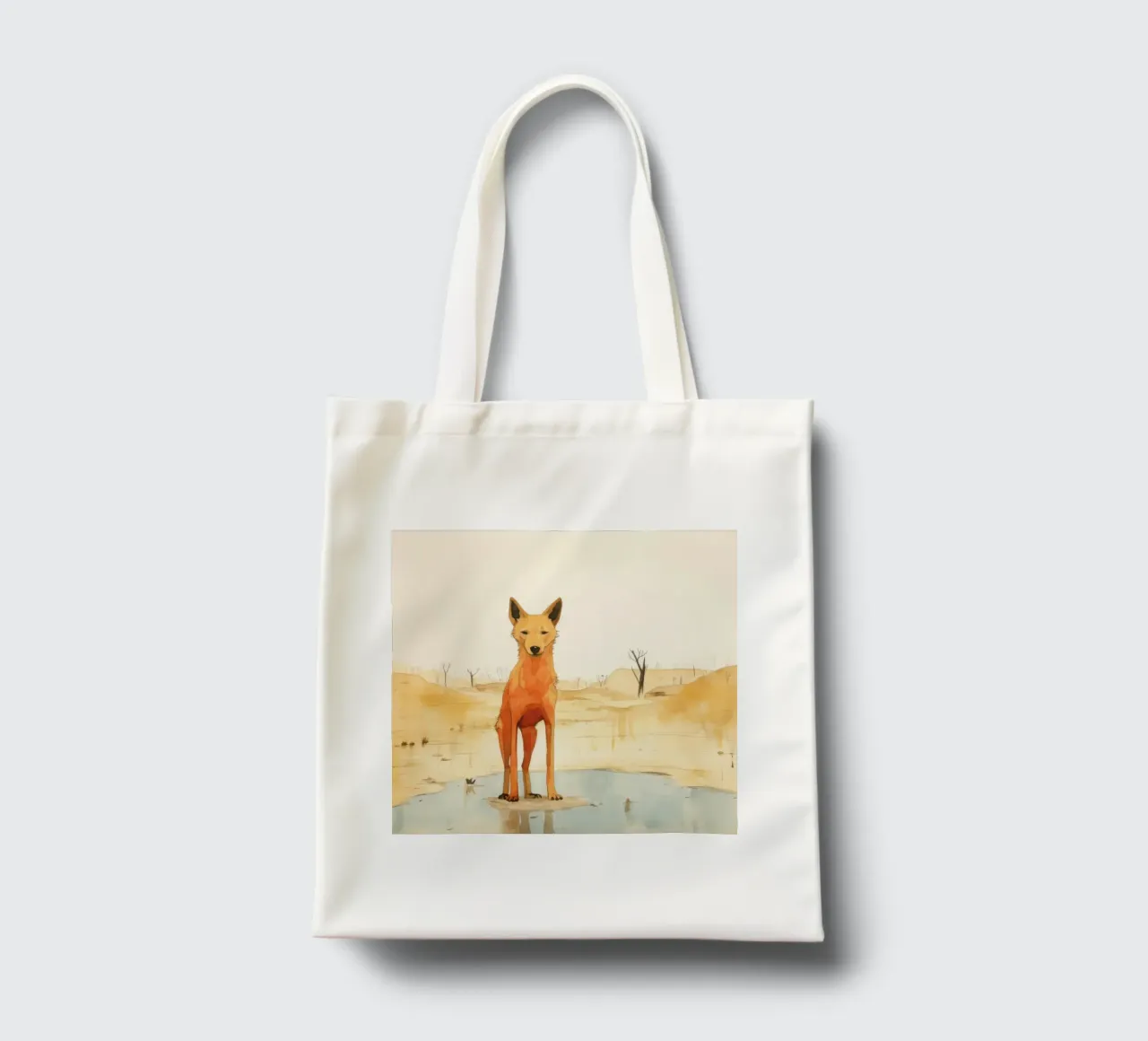 Minimal Dingo 4 borsa in juta da Minimal Animal Art