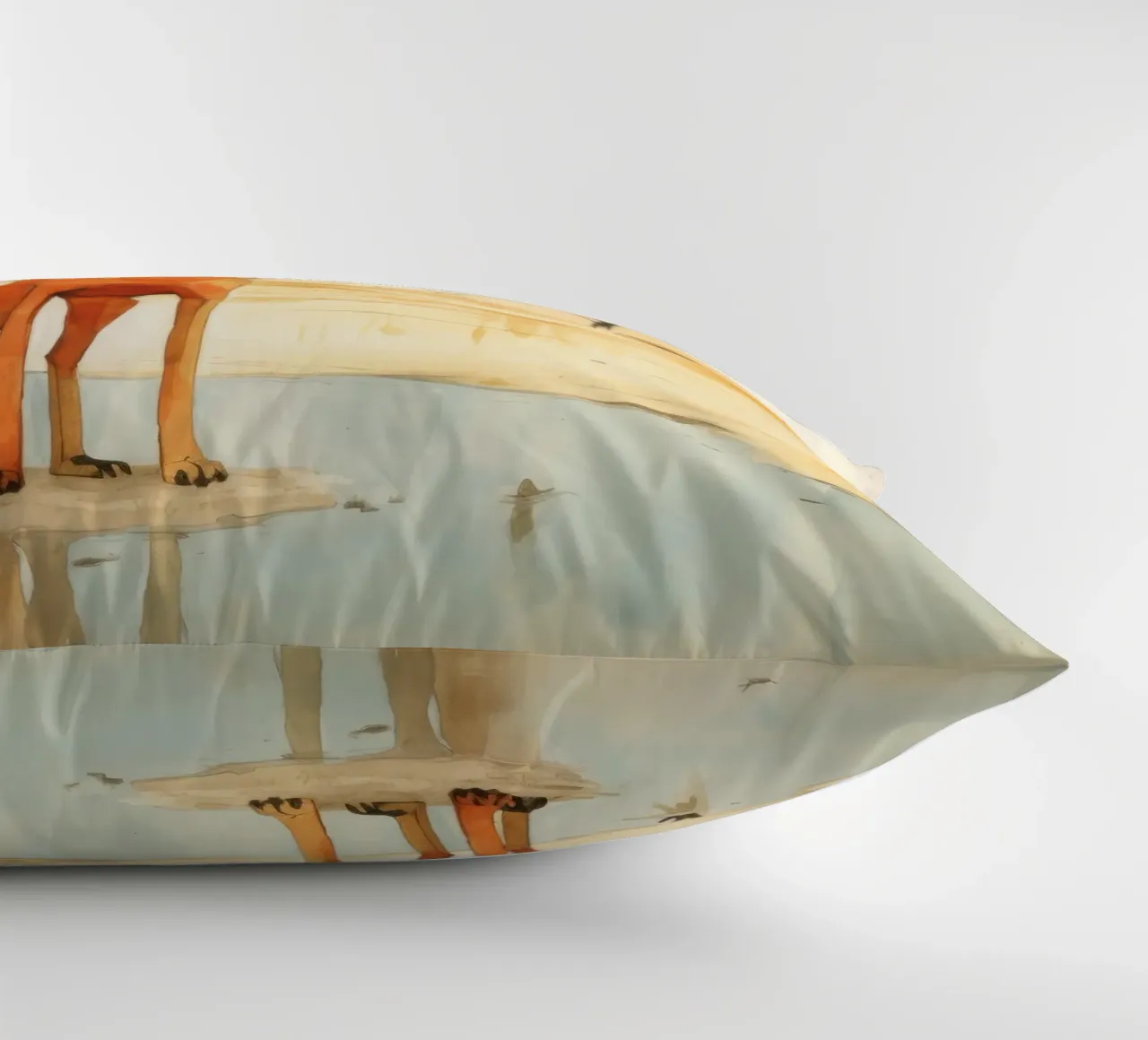 Minimal Dingo 4 cuscino da Minimal Animal Art