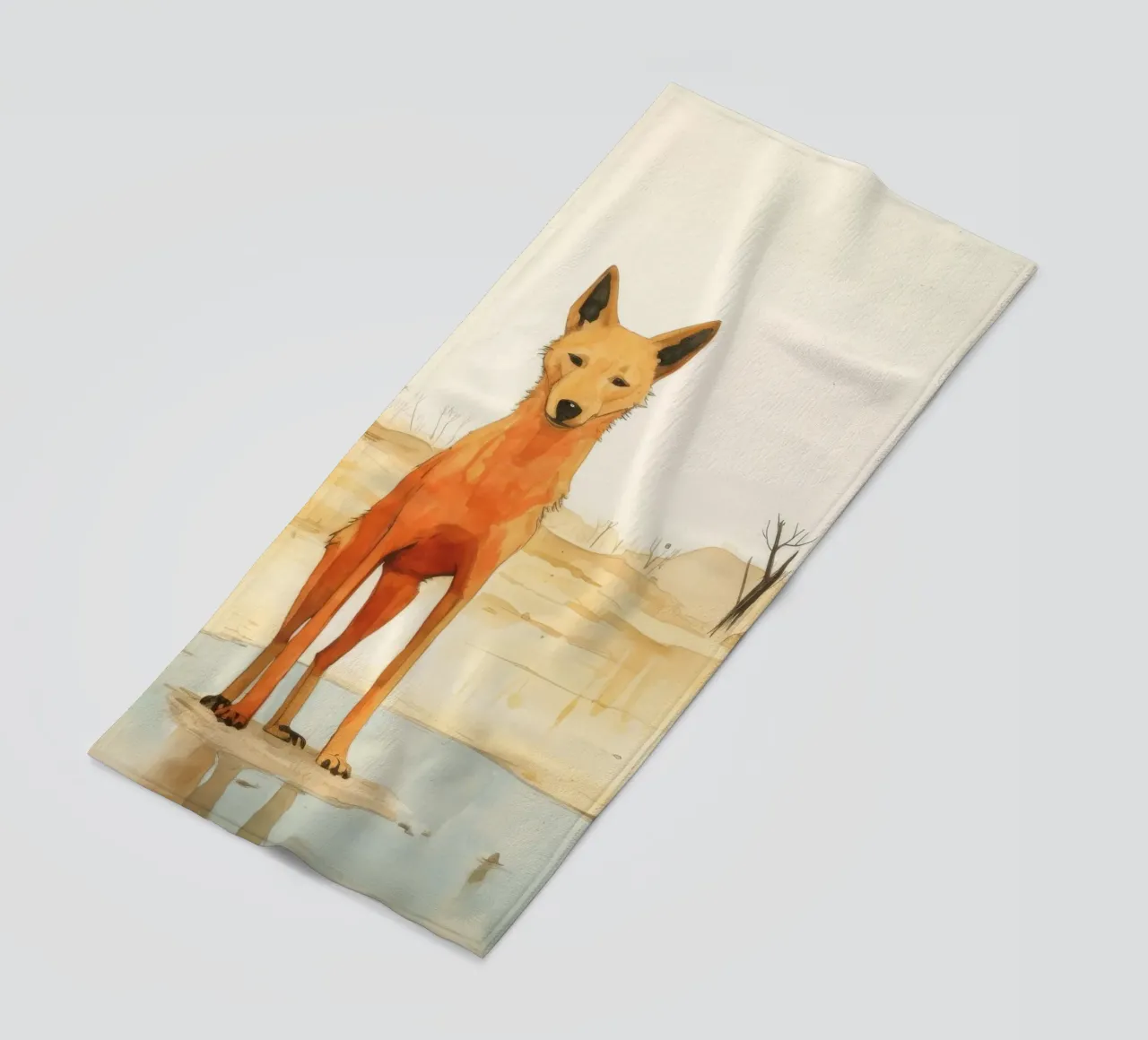 Minimal Dingo 4 telo mare da Minimal Animal Art