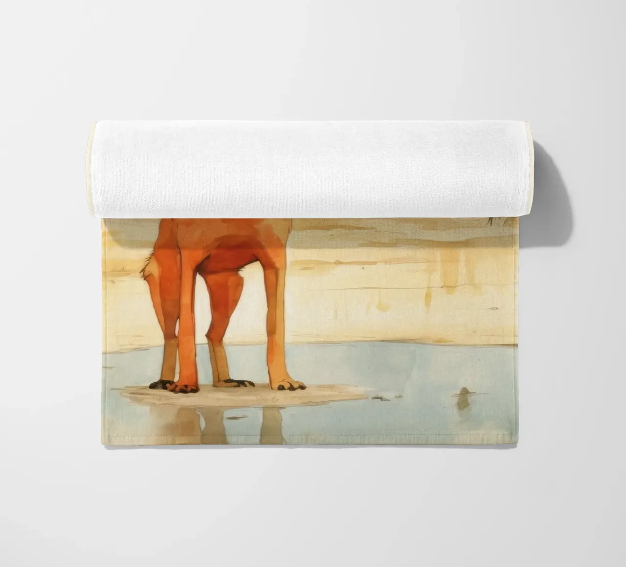 Minimal Dingo 4 telo mare da Minimal Animal Art