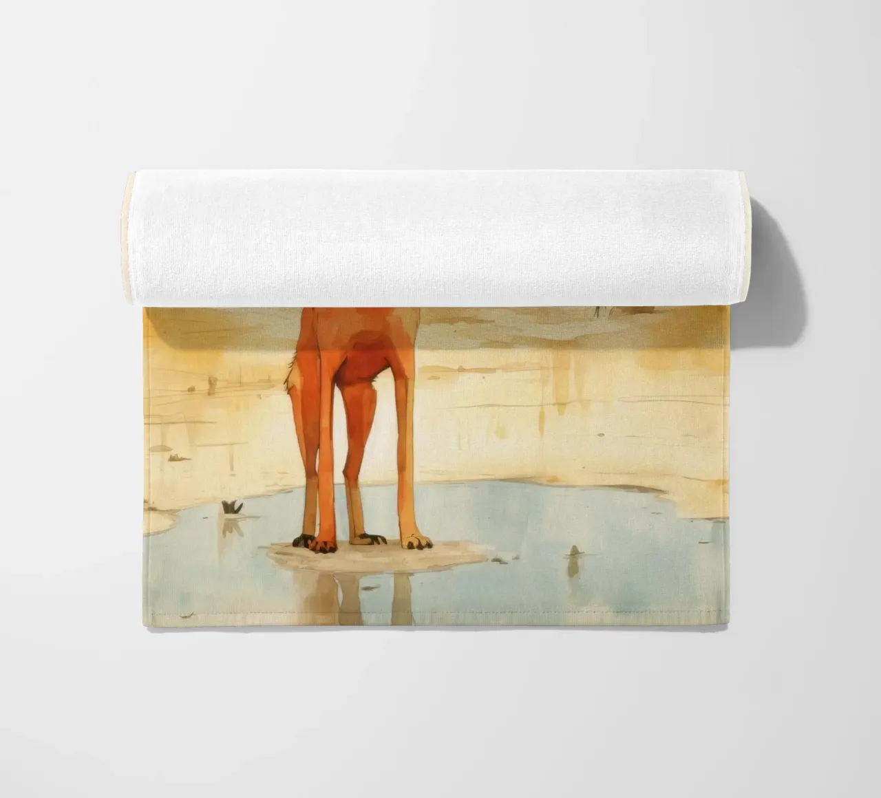 Minimal Dingo 4 telo mare da Minimal Animal Art