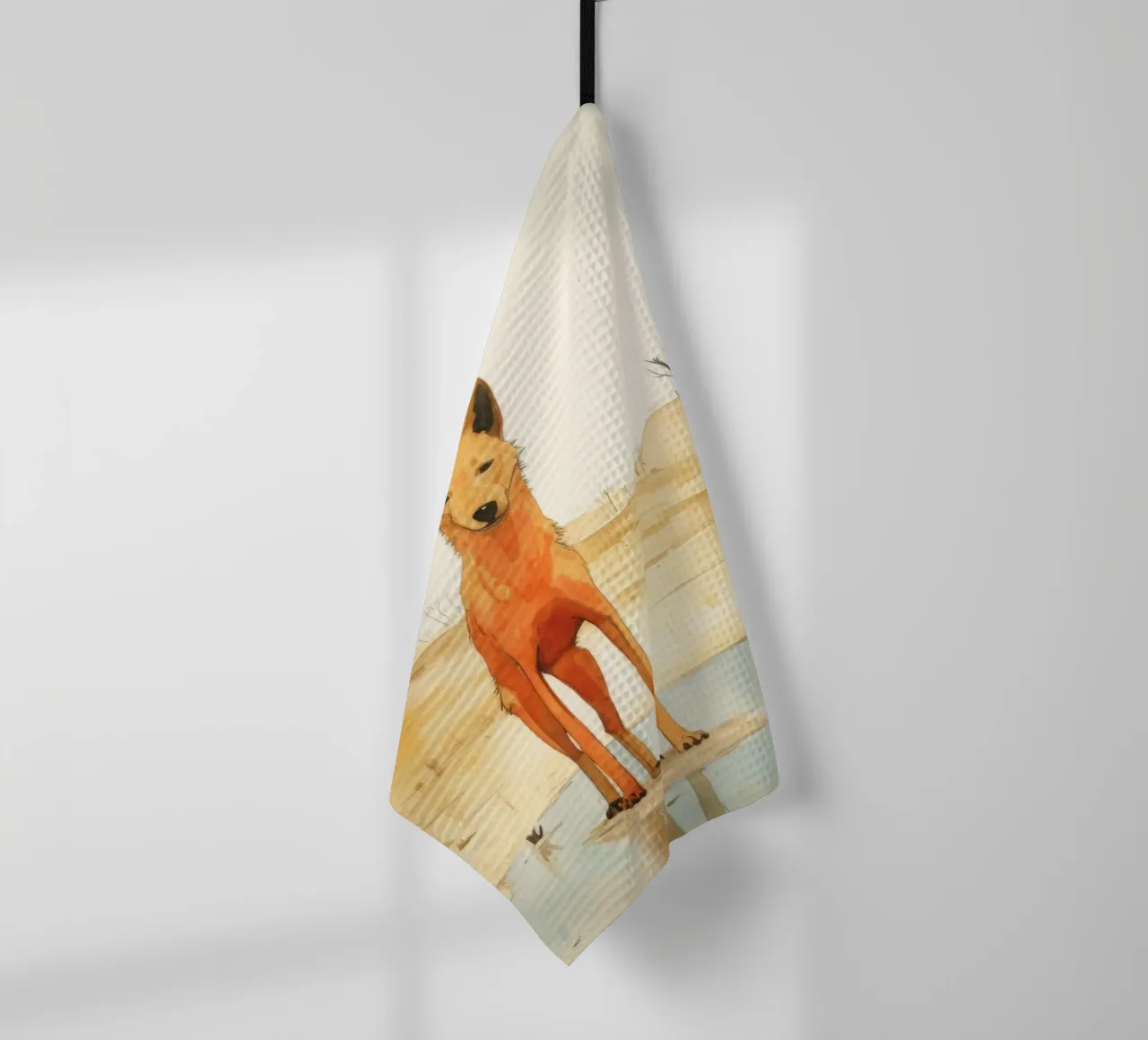 Minimal Dingo 4 torchon de Minimal Animal Art