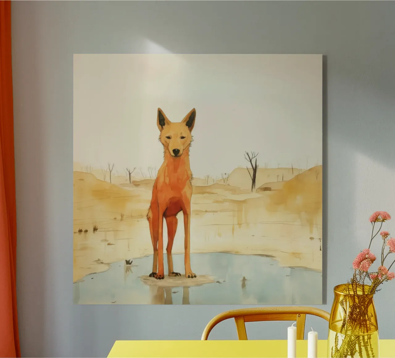 Minimal Dingo 4 plexiglass da Minimal Animal Art