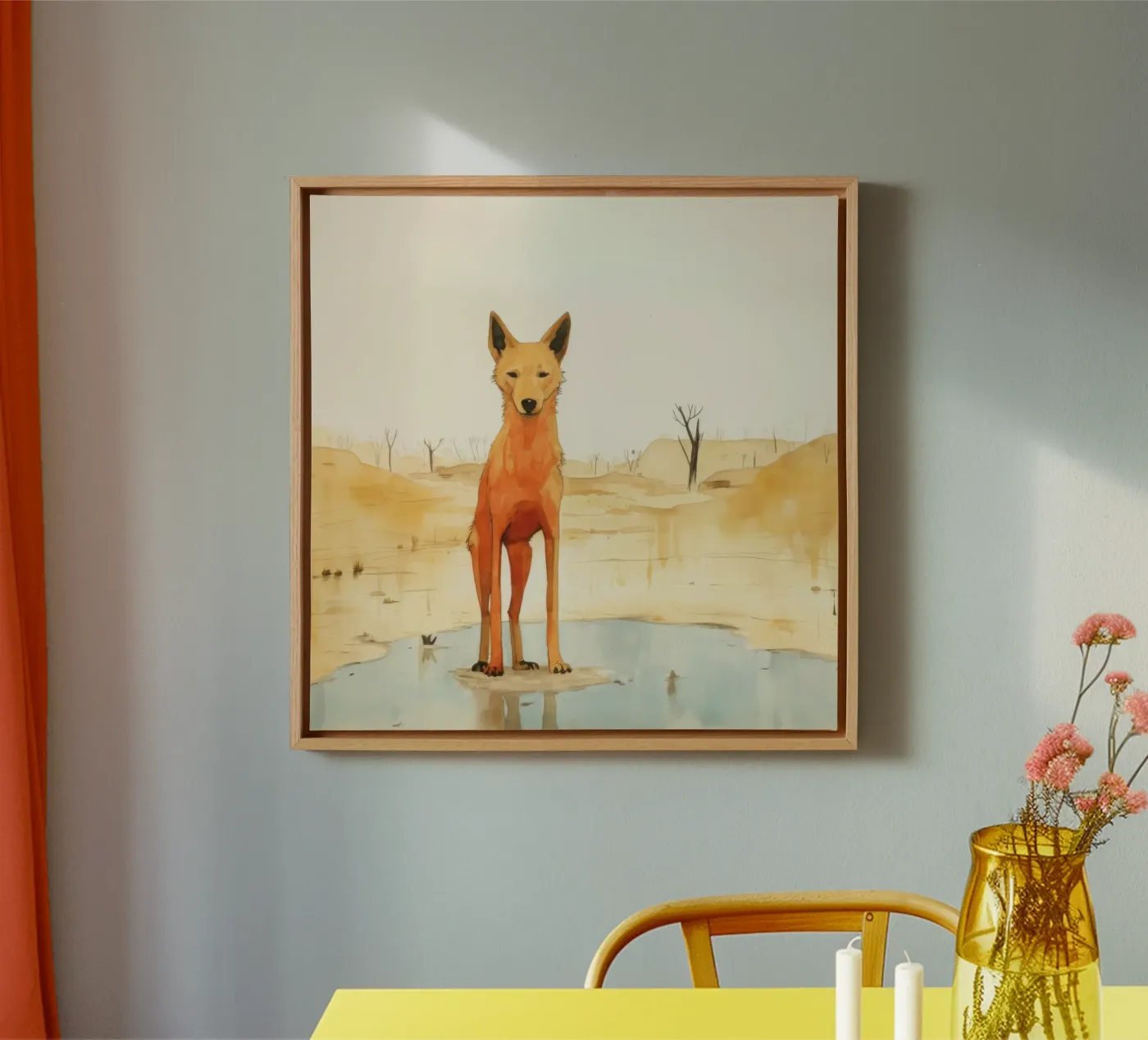 Minimo Dingo tela da Minimal Animal Art