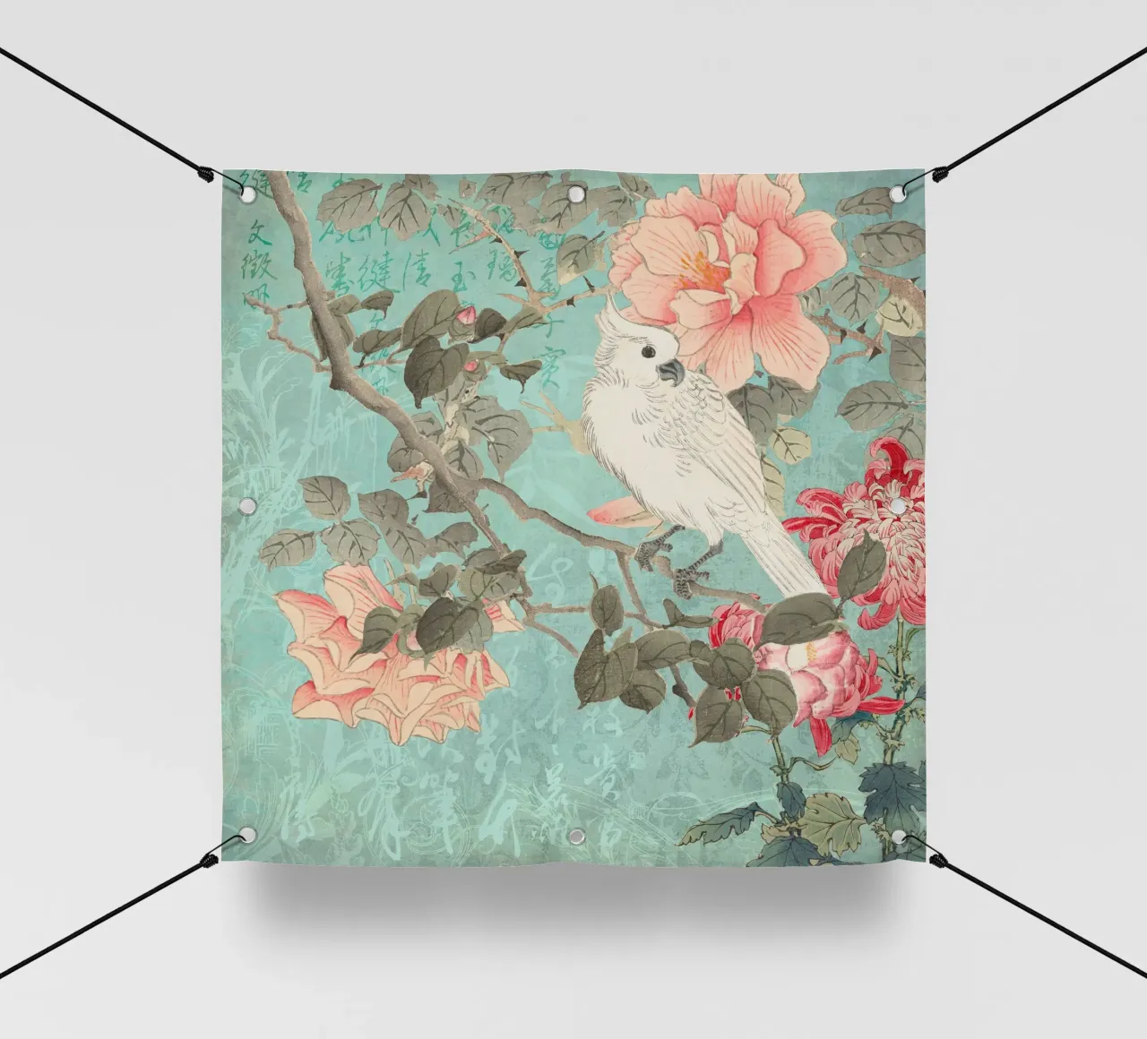 Giardino dei cacatua cinesi telo in pvc da Andrea Haase Vintage World