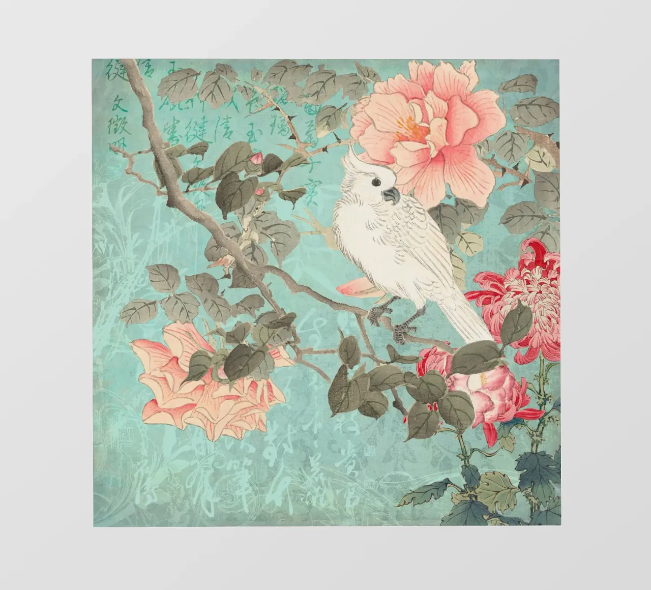 Giardino dei cacatua cinesi telo in pvc da Andrea Haase Vintage World