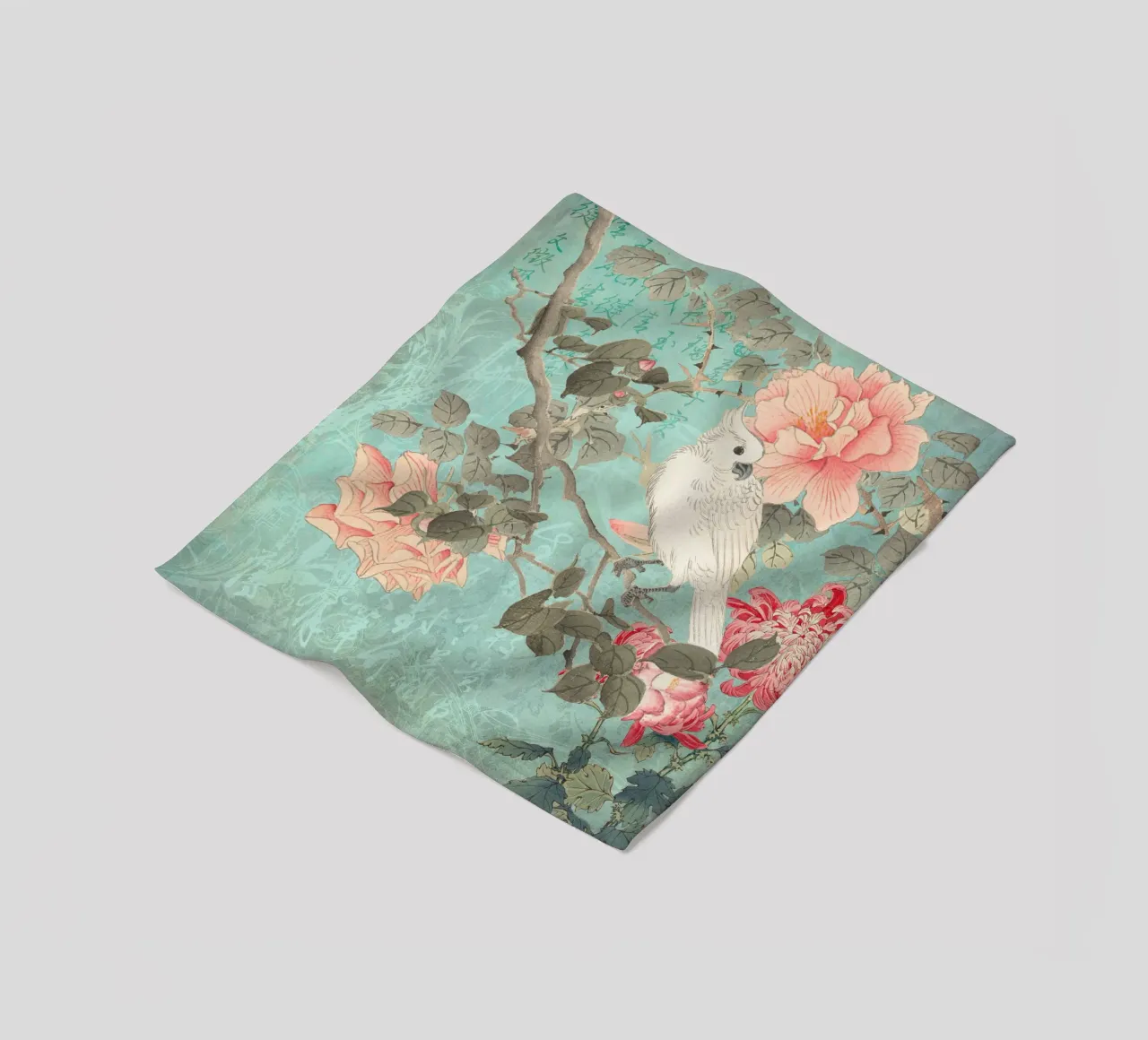 Giardino dei cacatua cinesi coperta in pile da Andrea Haase Vintage World