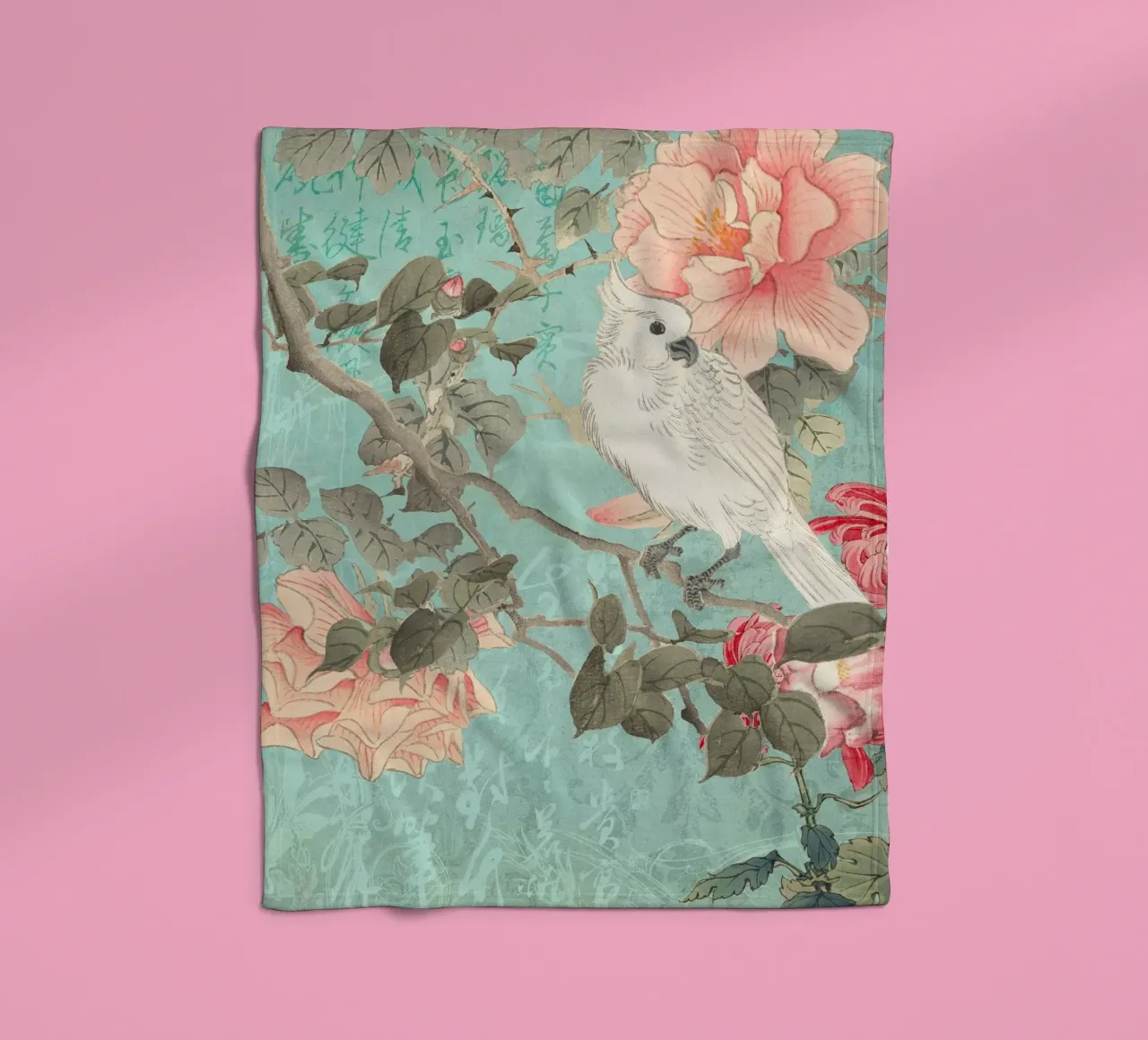 Giardino dei cacatua cinesi coperta in pile da Andrea Haase Vintage World