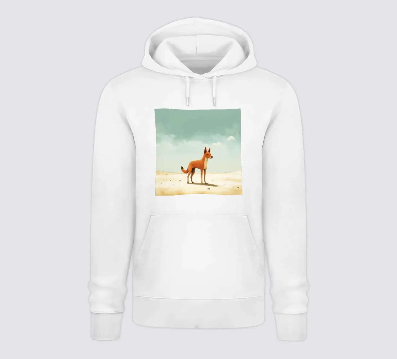Minimal Dingo 1 felpa con cappuccio da Minimal Animal Art