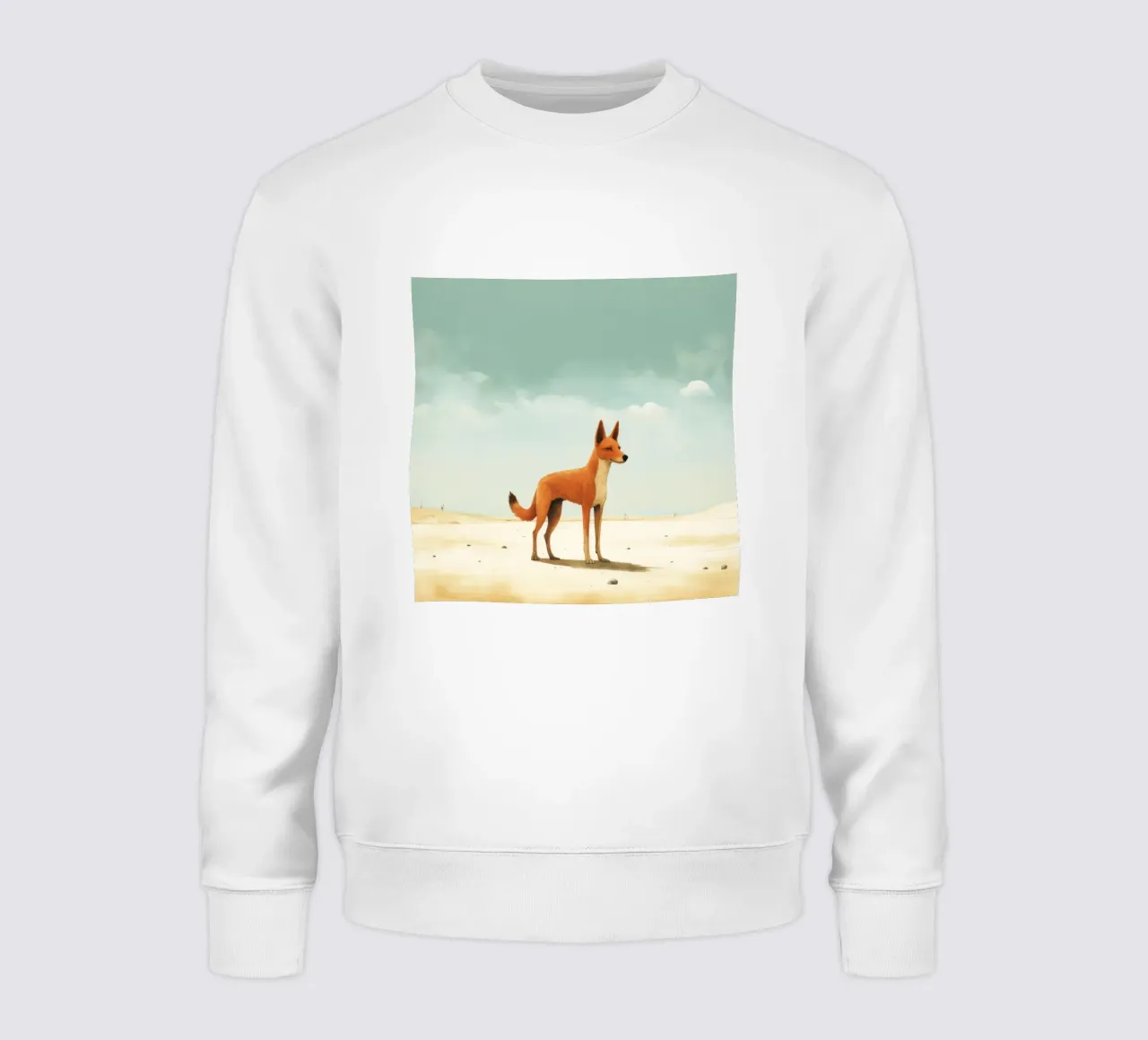 Minimal Dingo 1 Sweatshirt von Minimal Animal Art