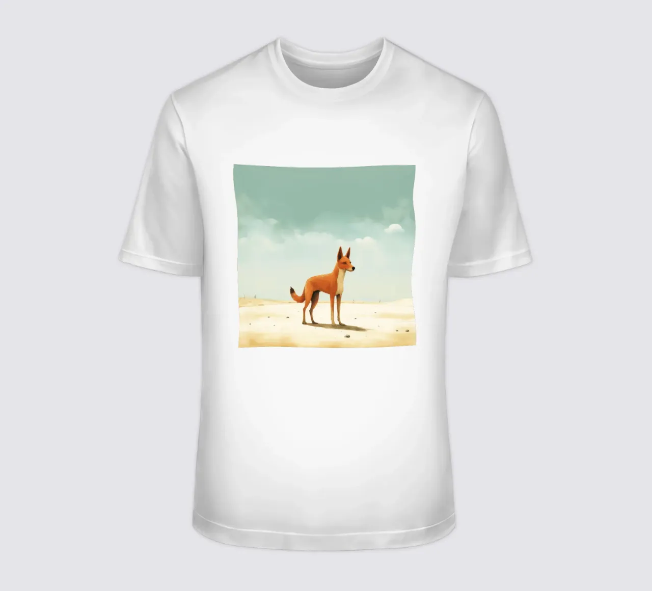 Minimal Dingo 1 t-shirt da Minimal Animal Art