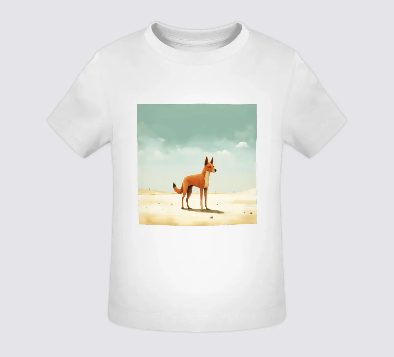 Minimal Dingo 1 maglietta neonato da Minimal Animal Art