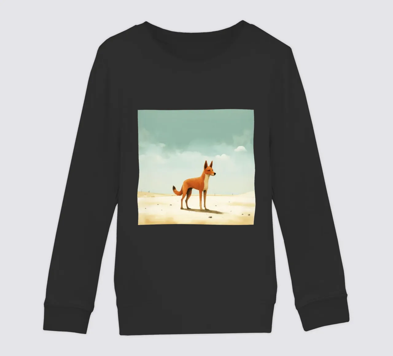 Minimal Dingo 1 felpa bambino da Minimal Animal Art