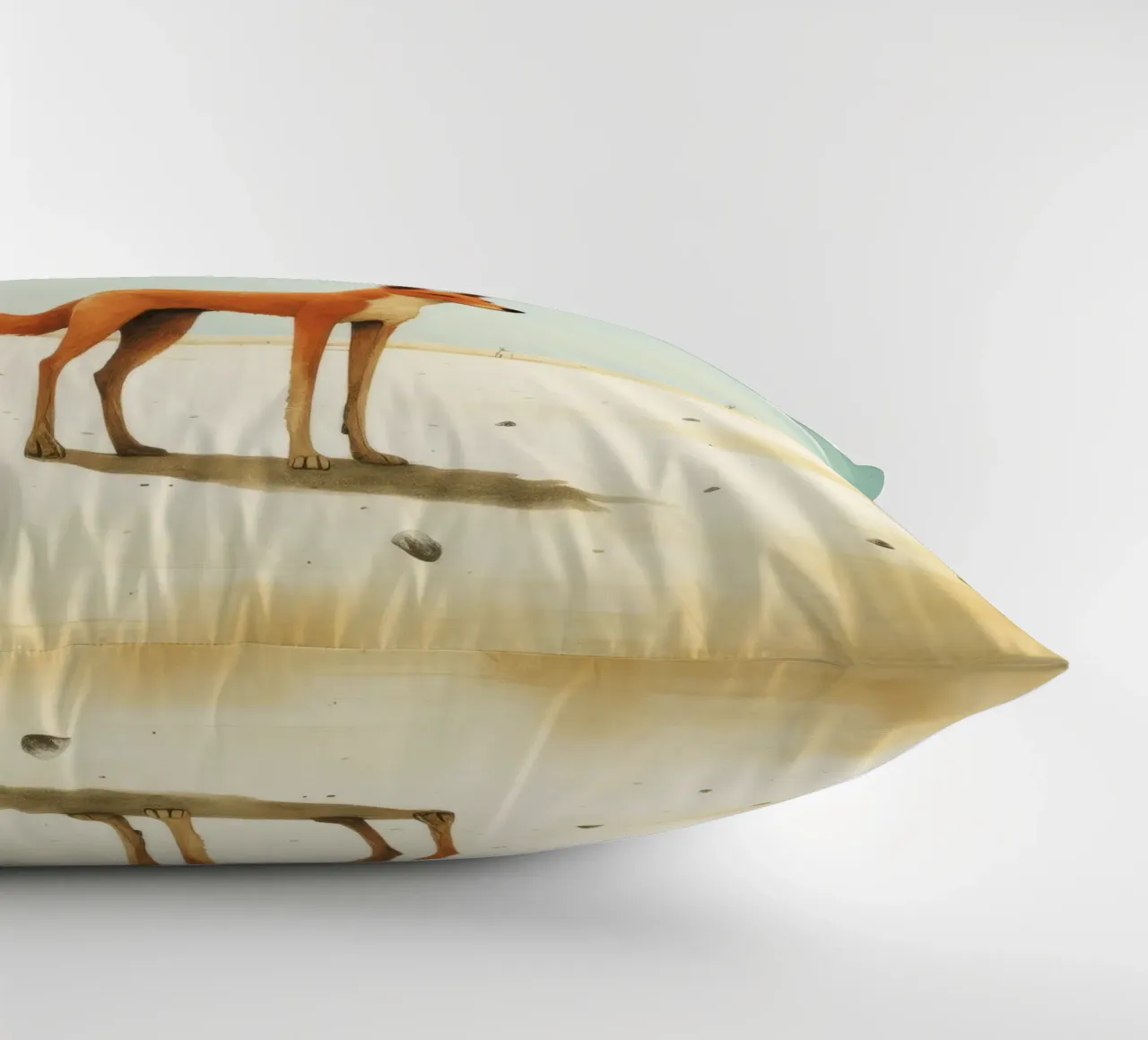 Minimal Dingo 1 cuscino da Minimal Animal Art