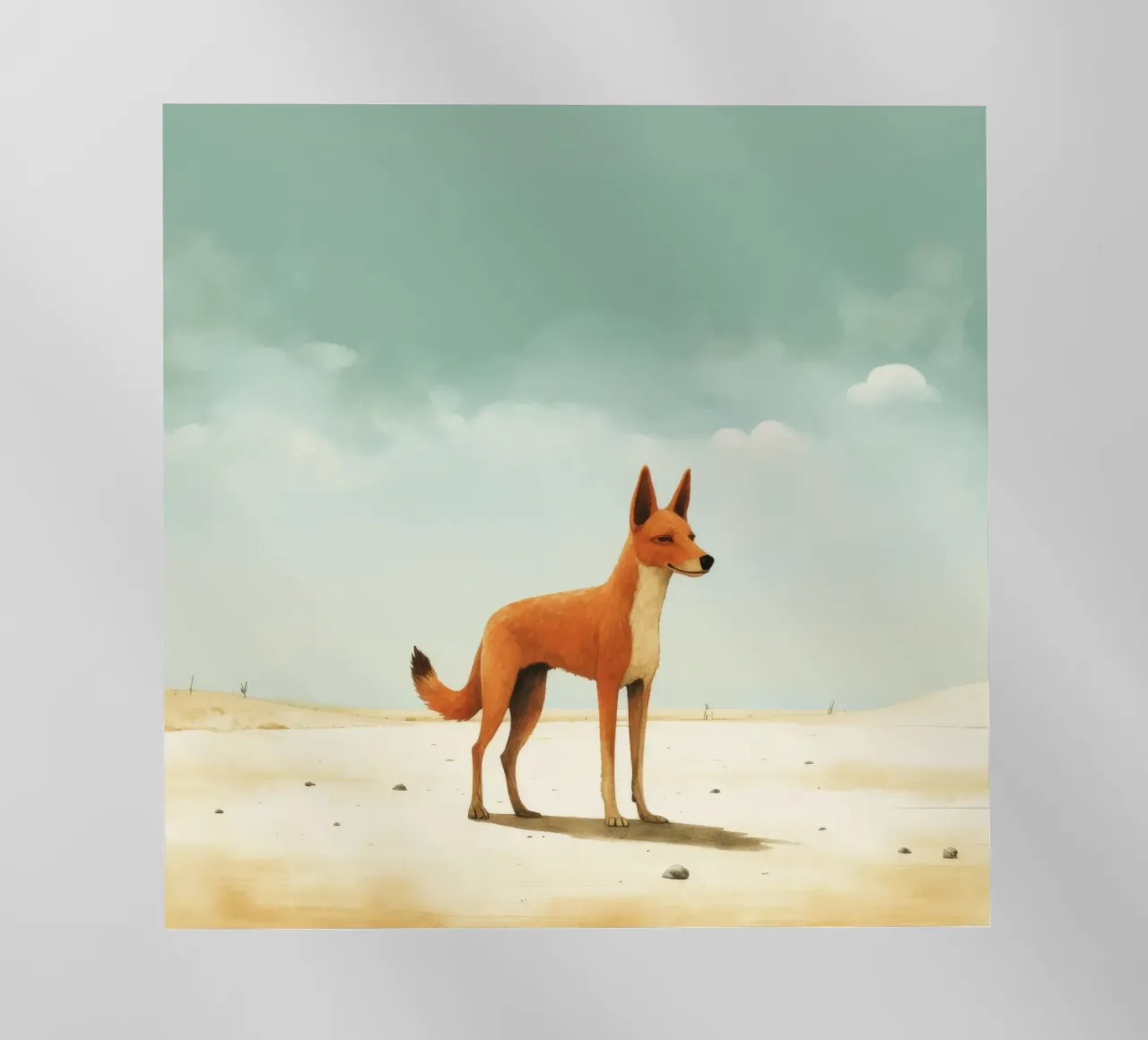 Minimal Dingo 1 pellicola backlit da Minimal Animal Art