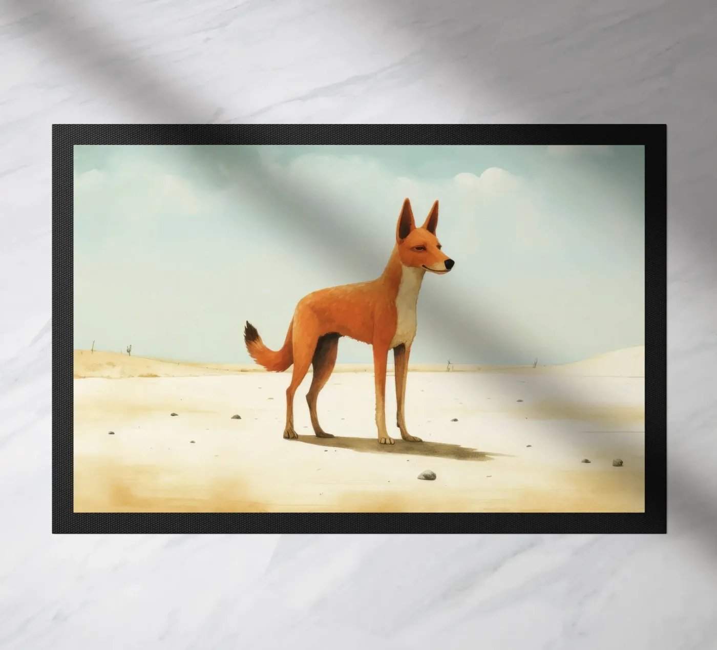 Minimal Dingo Fußmatte von Minimal Animal Art