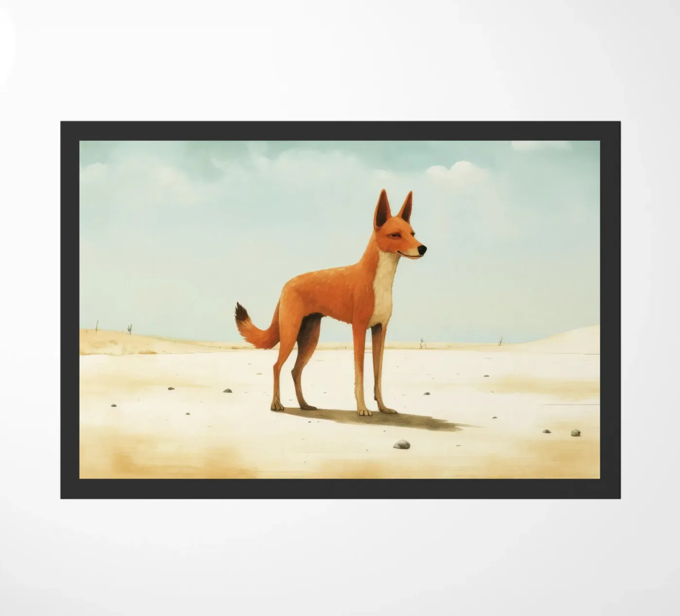 Minimal Dingo Fußmatte von Minimal Animal Art