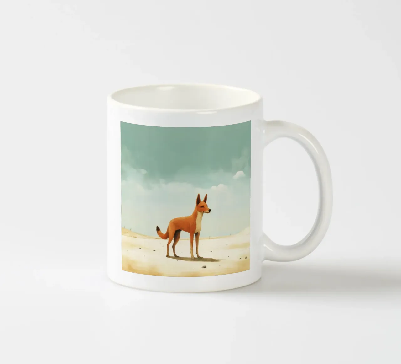 Minimal Dingo 1 tazza in ceramica da Minimal Animal Art