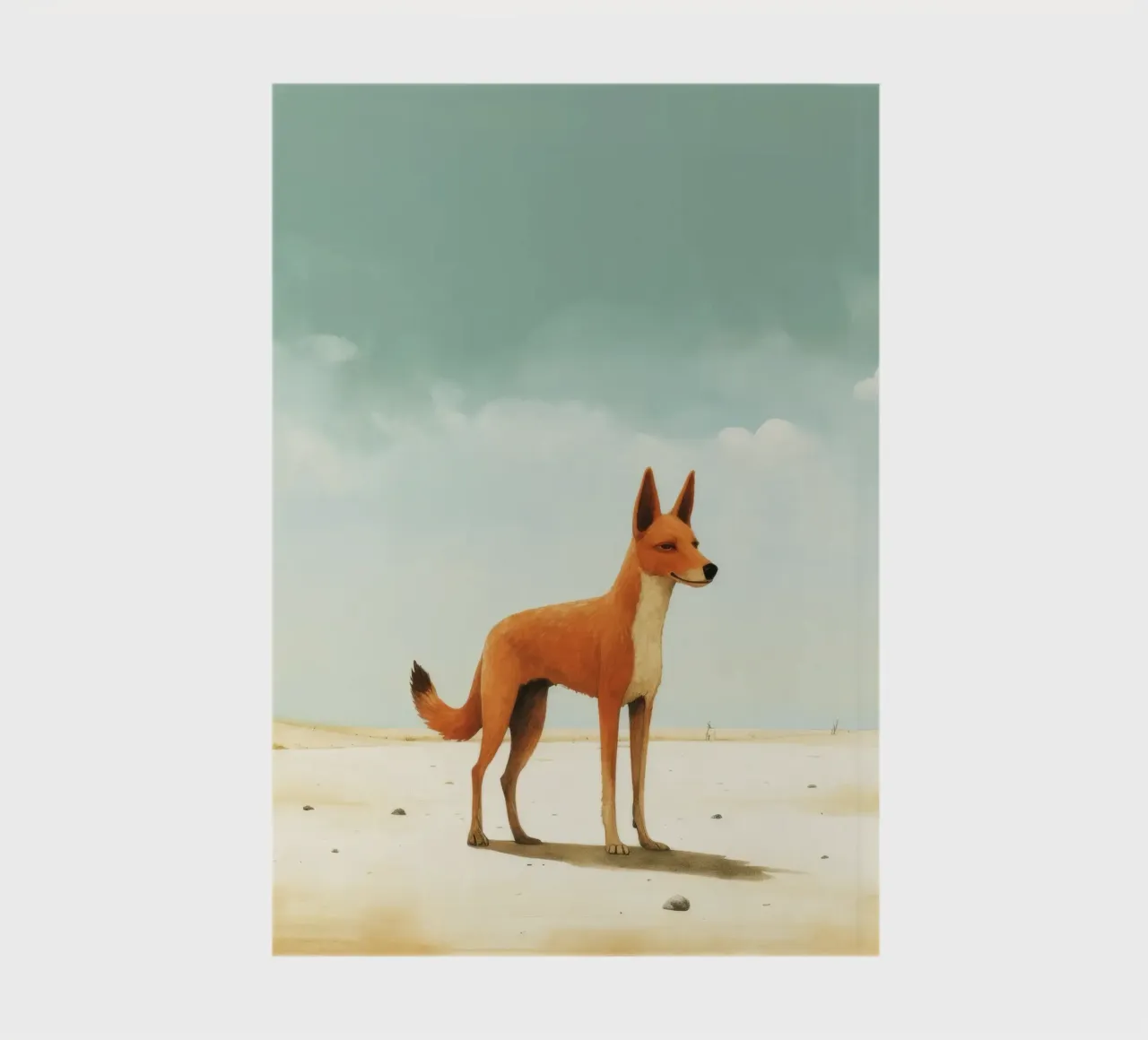 Minimal Dingo 1 notebook by Minimal Animal Art