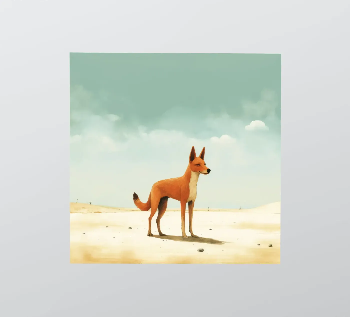 Minimo Dingo adesivo da Minimal Animal Art