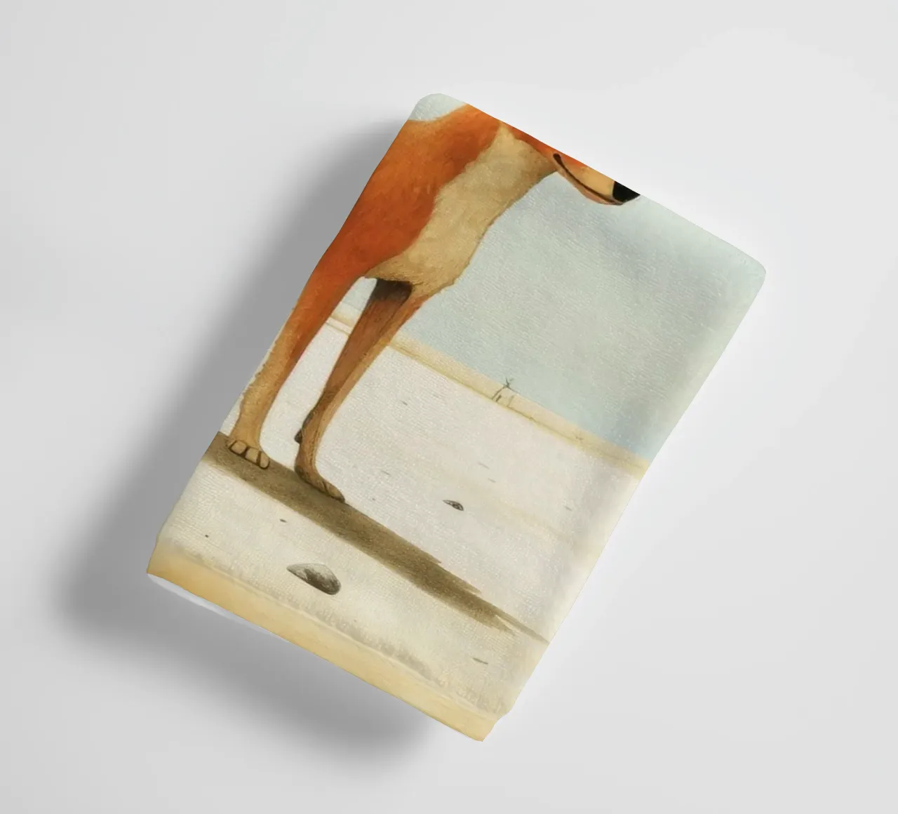 Minimal Dingo 1 asciugamano da bagno da Minimal Animal Art
