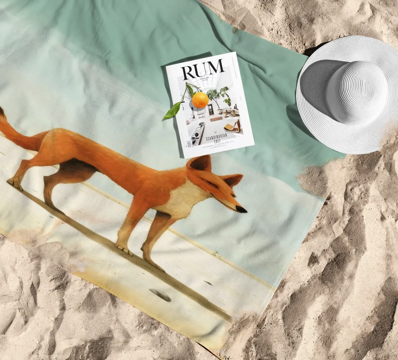 Minimal Dingo 1 telo mare da Minimal Animal Art