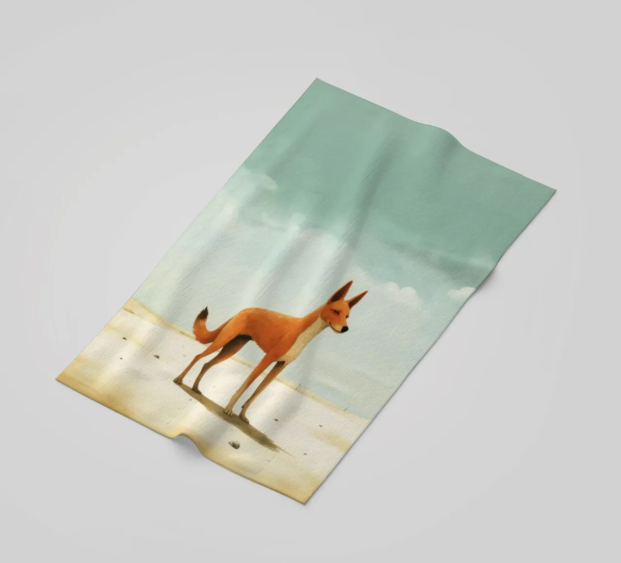 Minimal Dingo 1 telo mare da Minimal Animal Art