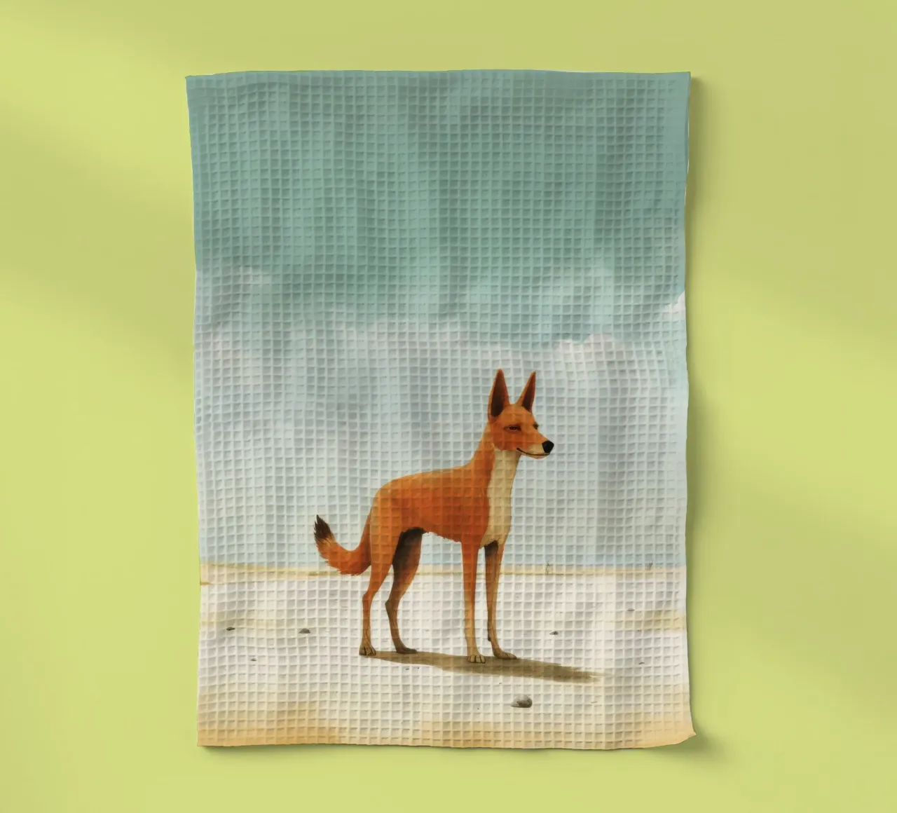 Minimal Dingo 1 canovaccio da cucina da Minimal Animal Art