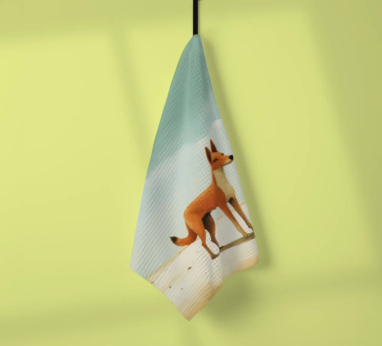 Minimal Dingo 1 canovaccio da cucina da Minimal Animal Art