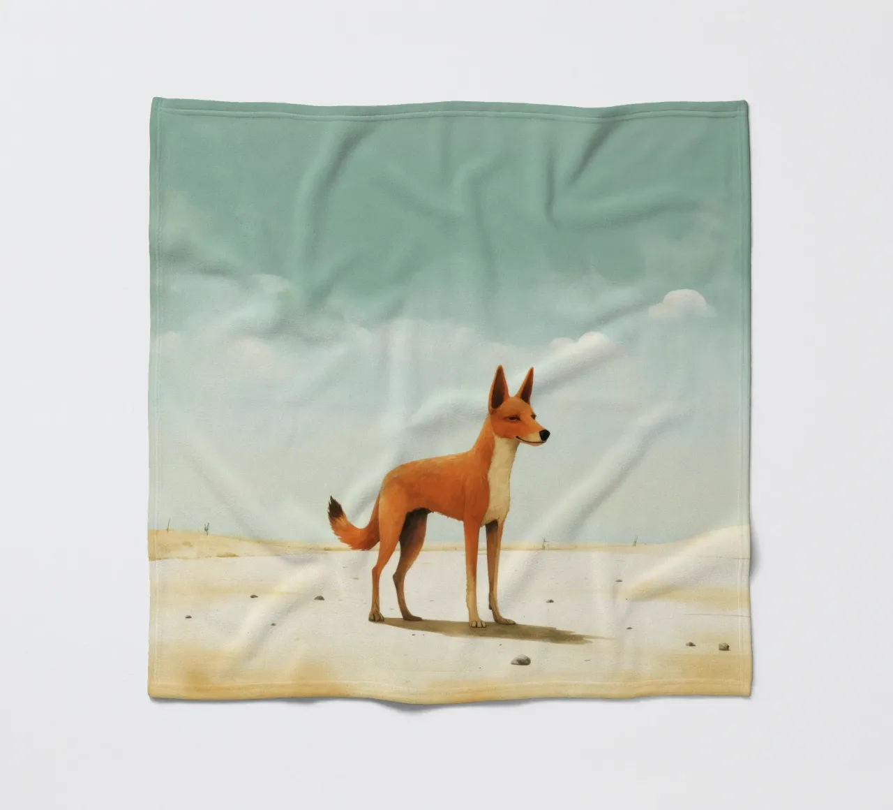 Minimal Dingo 1 coperta in pile da Minimal Animal Art
