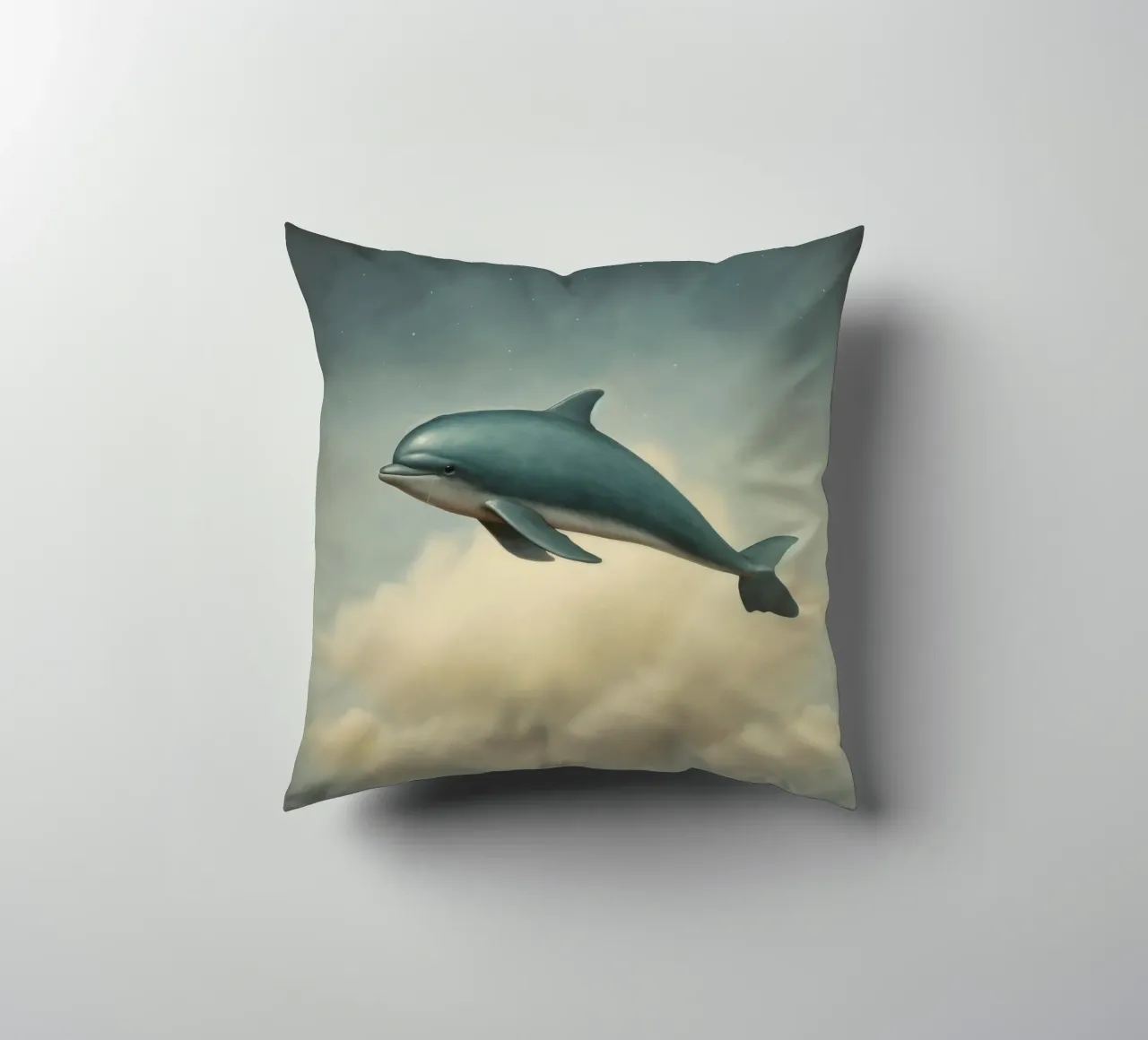 Delfino minimo 2 cuscino da Minimal Animal Art