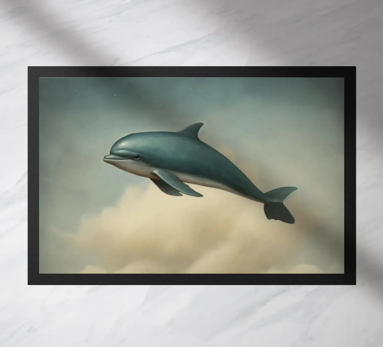 Delfino minimo 2 zerbino da Minimal Animal Art