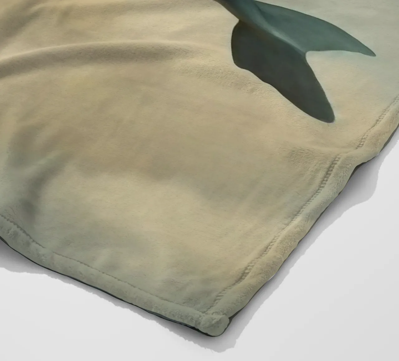 Minimale dolfijn 2 fleecedeken van Minimal Animal Art