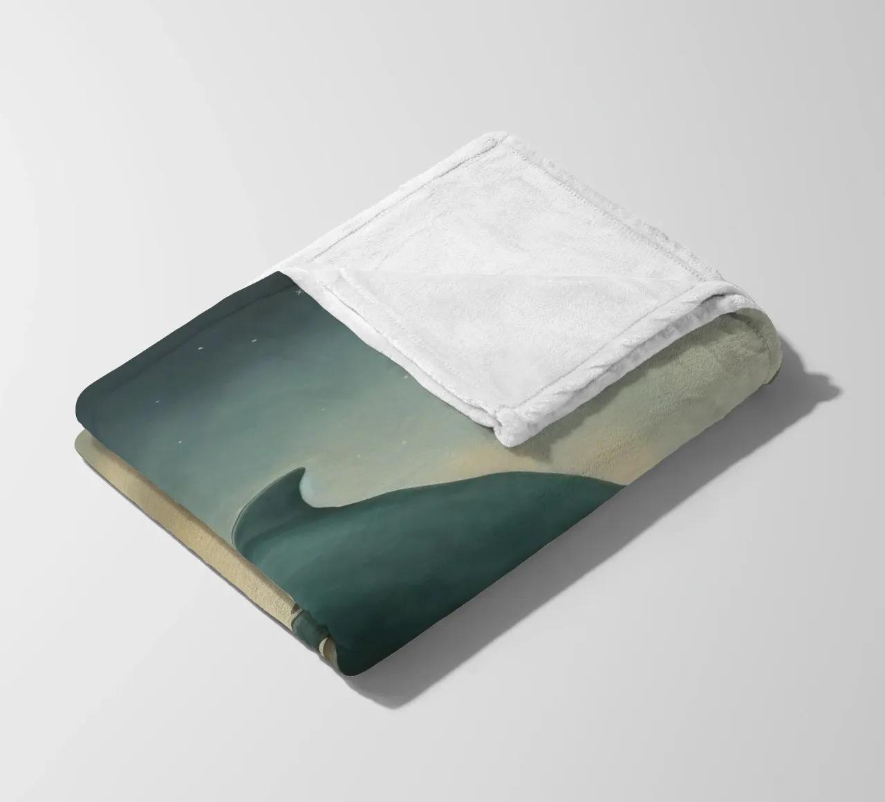 Minimale dolfijn 2 fleecedeken van Minimal Animal Art