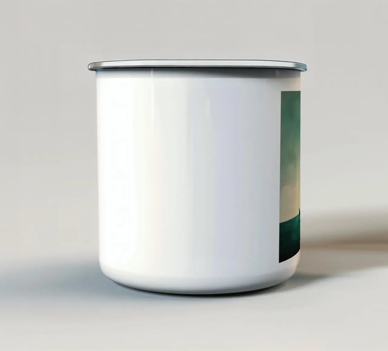 Delfino minimo 3 tazza in smalto da Minimal Animal Art