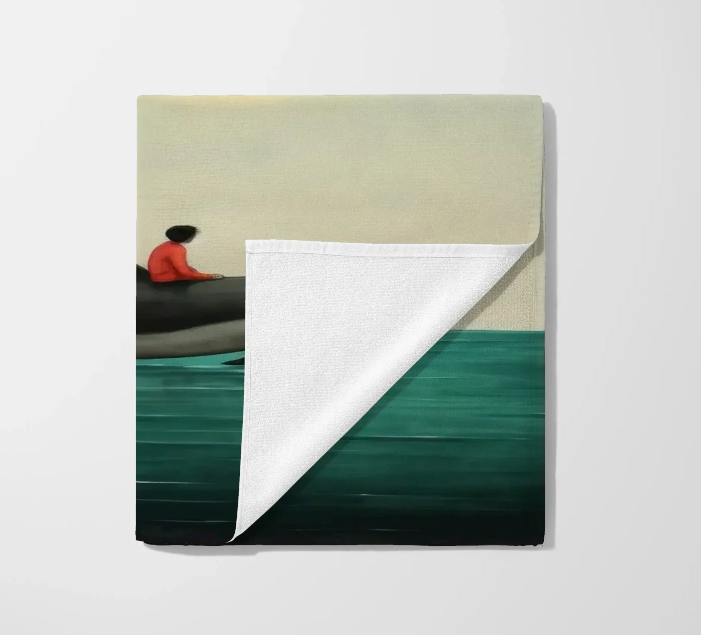 Delfino minimale telo mare da Minimal Animal Art