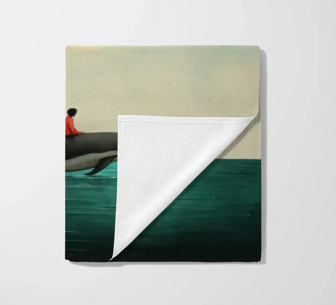 Delfino minimale telo mare da Minimal Animal Art