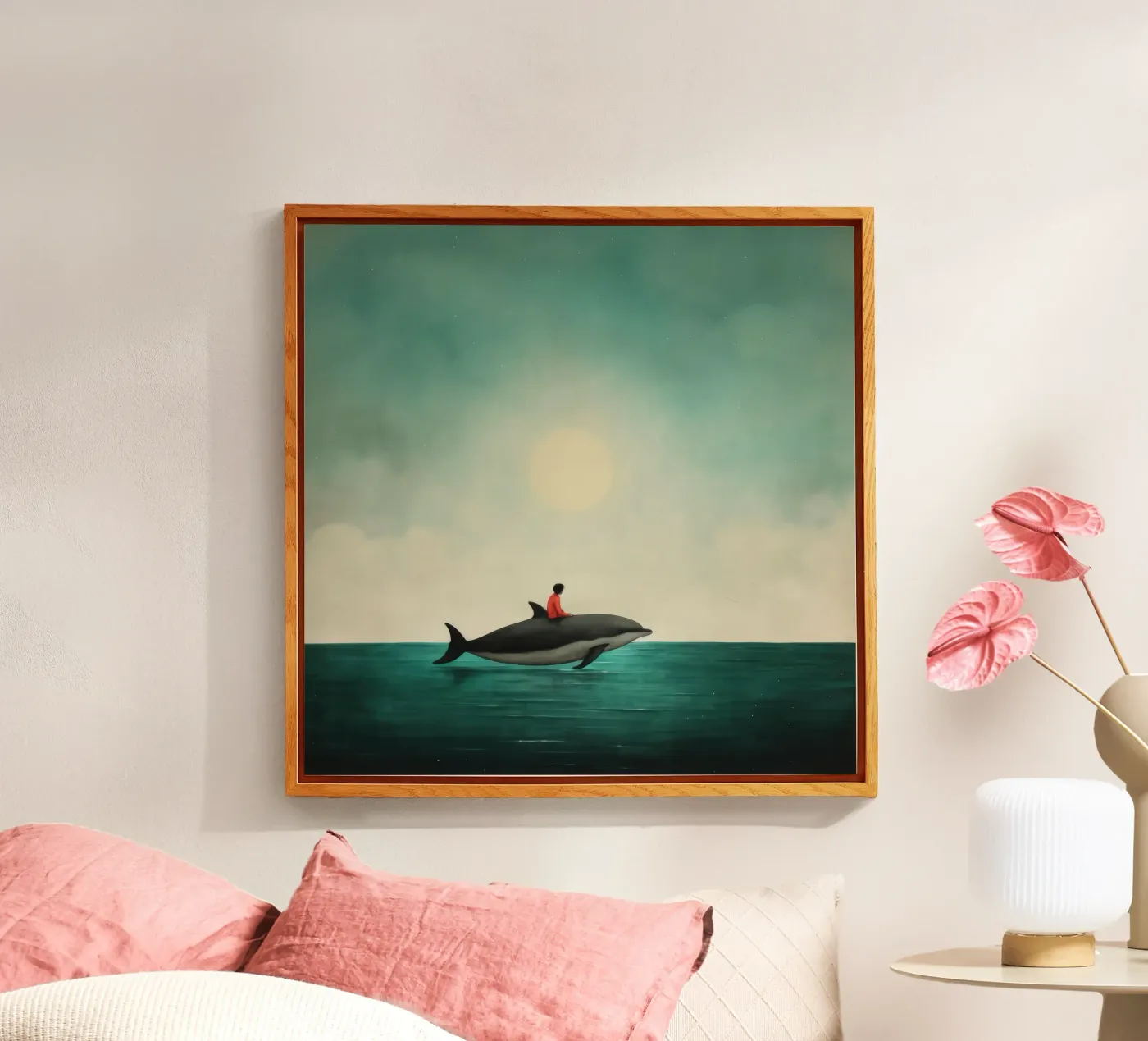 Minimal Dolphin plexiglass da Minimal Animal Art