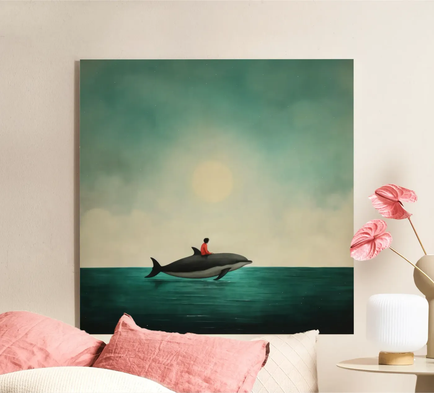 Minimal Dolphin plexiglass da Minimal Animal Art