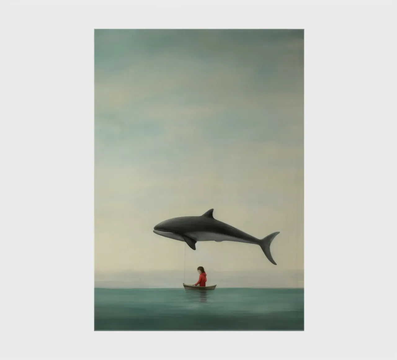 Minimal Dolphin 1 notebook by Minimal Animal Art