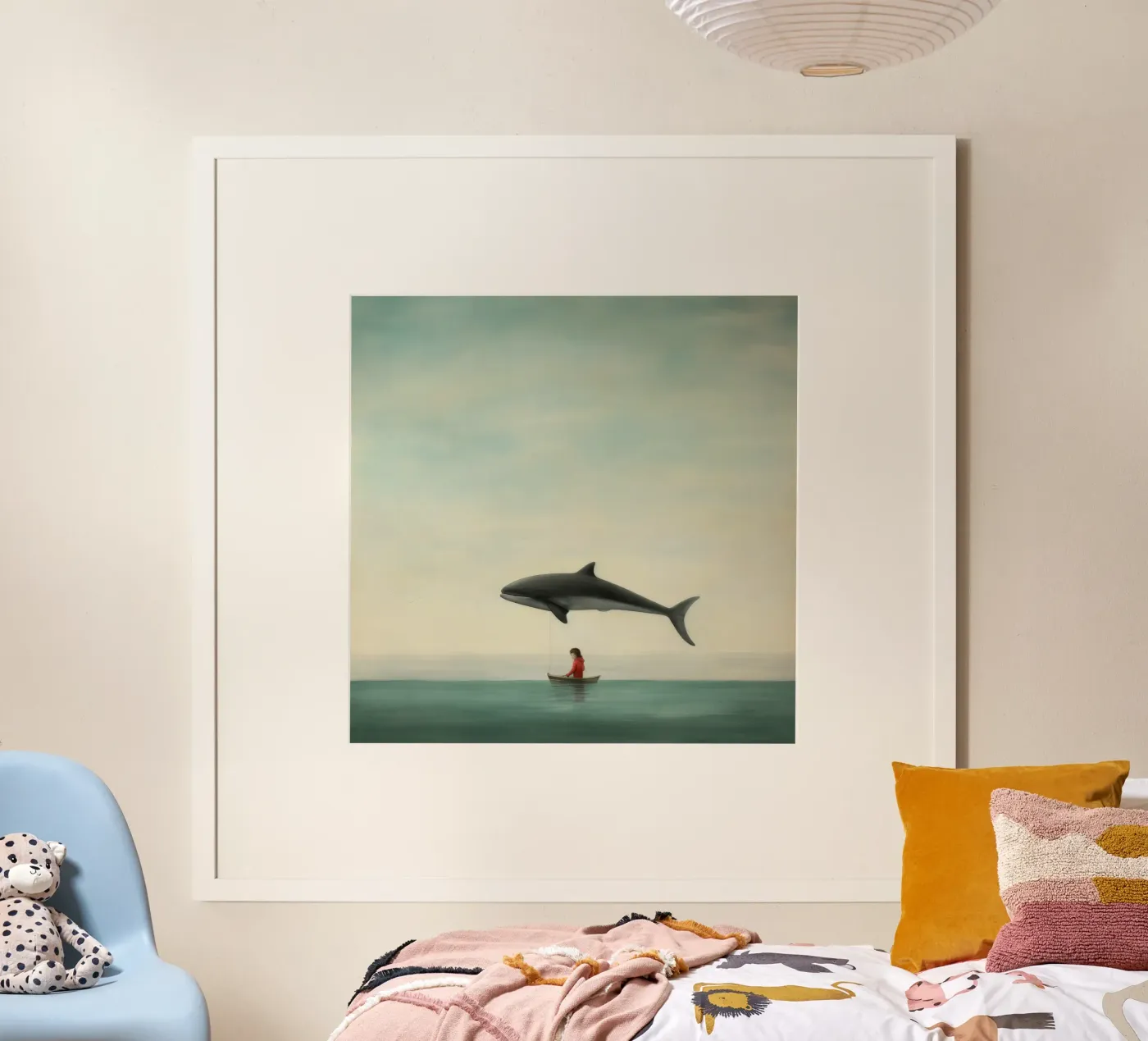 Delfino minimale poster da Minimal Animal Art