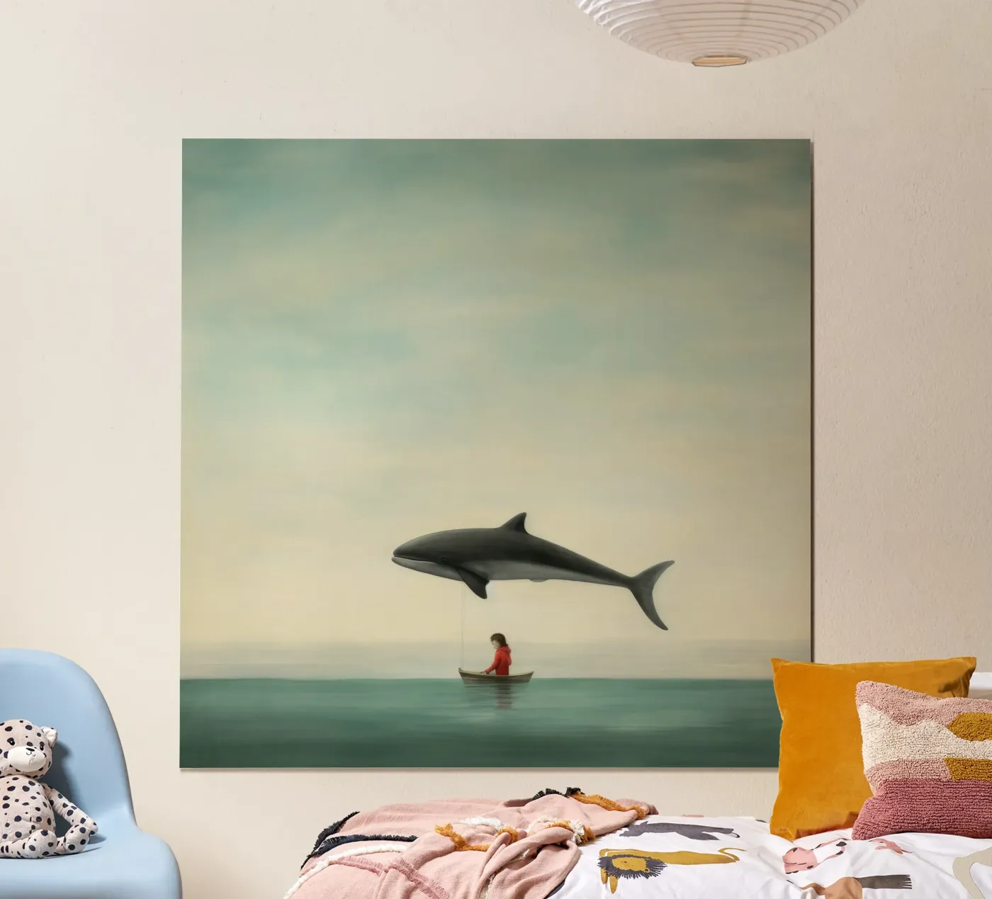 Delfino minimale poster da Minimal Animal Art