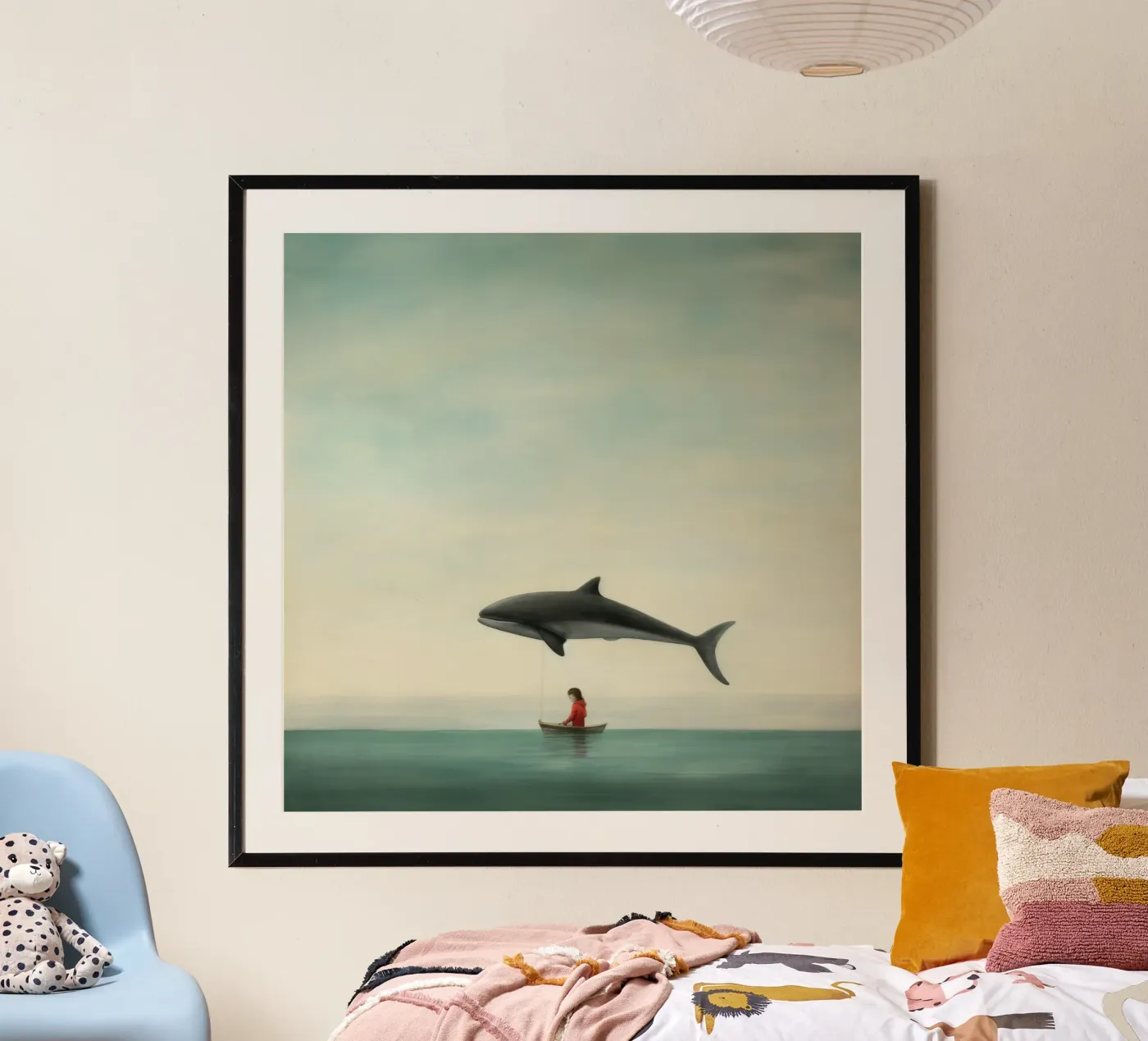 Delfino minimale poster da Minimal Animal Art