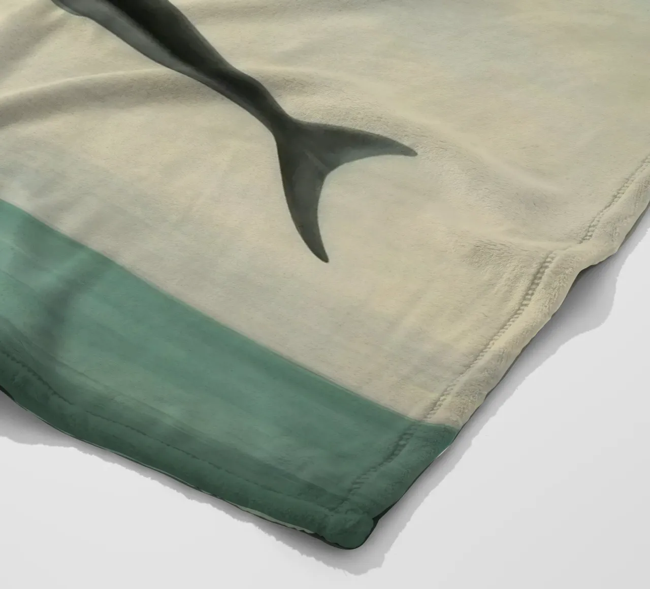 Delfino minimo 1 coperta in pile da Minimal Animal Art
